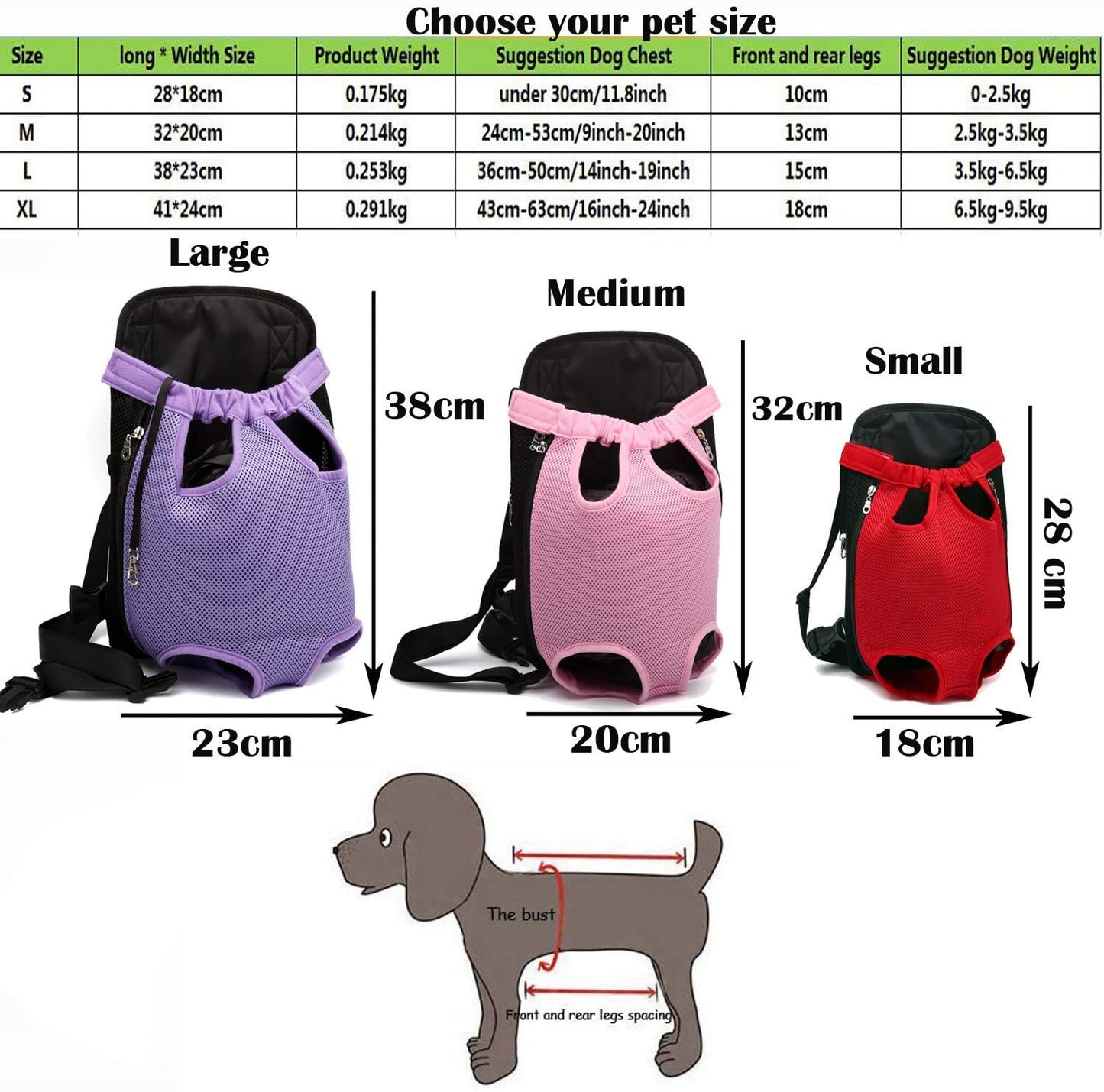 Pets Empire  Carrier Backpack For Puppies & Cats (Red)