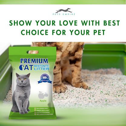 Pets Empire Premium Bentonite Cat Litter Apple Fragrance (5L/4kg)