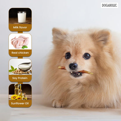 Dogaholic Milky Chew Cheese Chicken Bone Style-150g