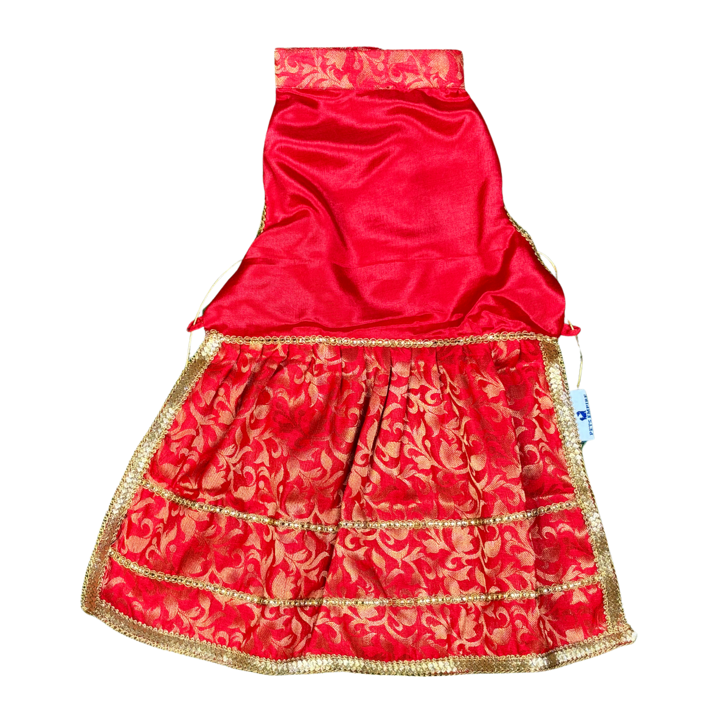 Pets Empire Lehenga Dress for Female  Dogs- Red