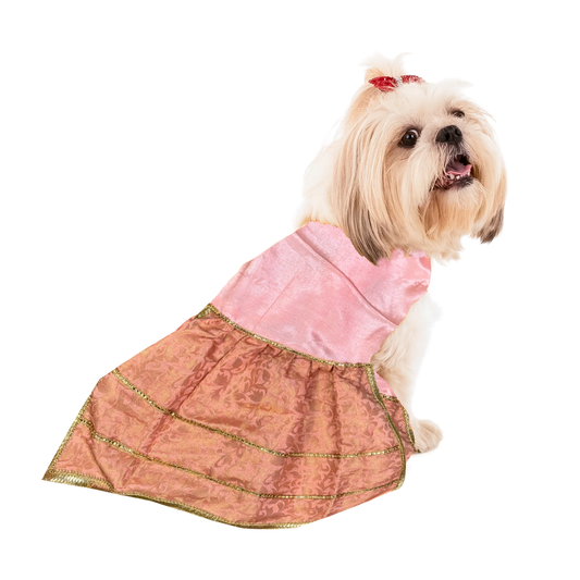 Pets Empire Designer Outfit For Female Dog (Pink)
