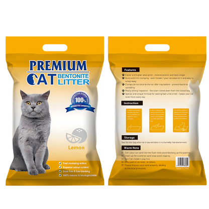 Pets Empire Premium Cat Litter - Lemon Scented
