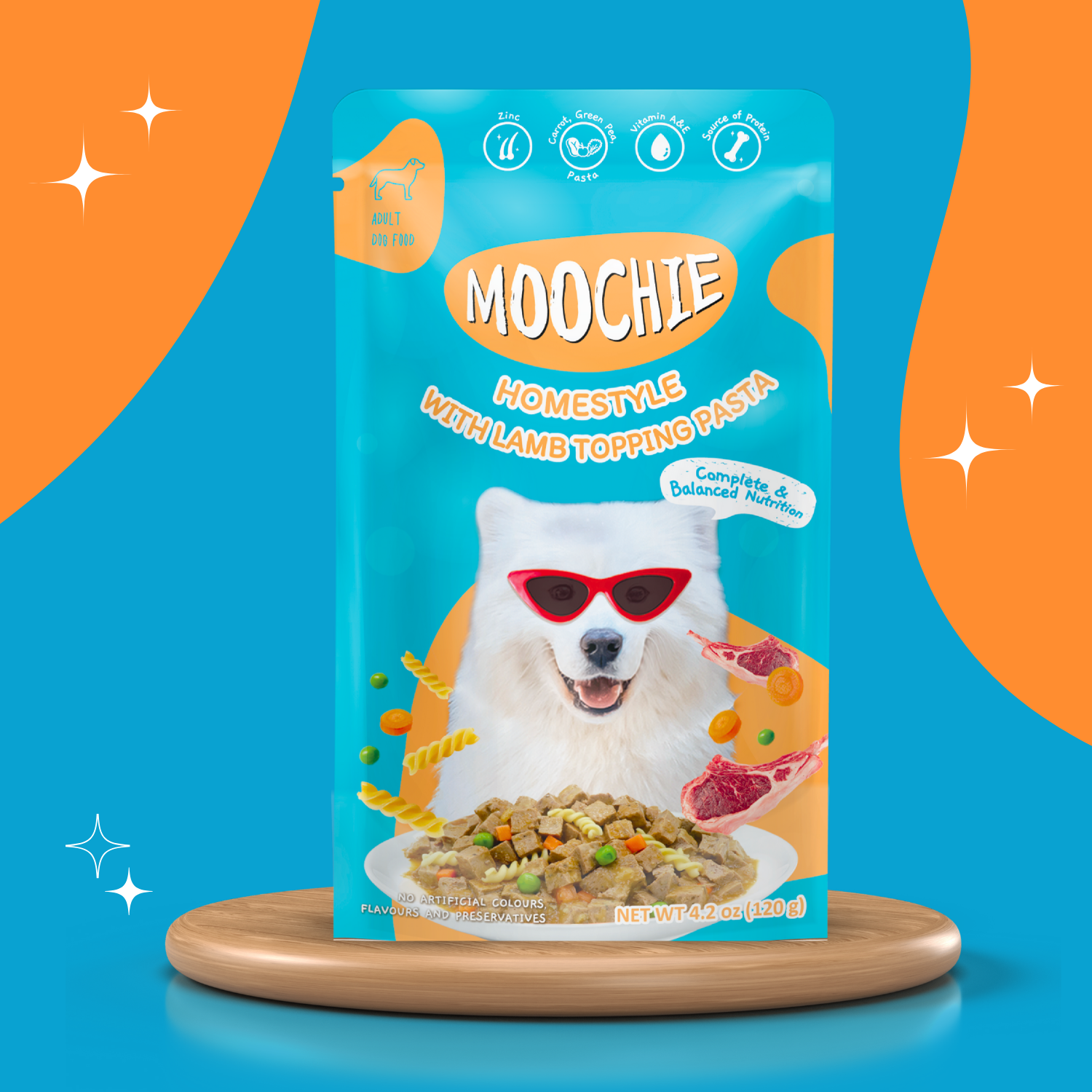Moochie Homestyle Wet Dog Food – 3 Mixed Flavors (120g) | Delicious & Nutritious Meal for Dogs