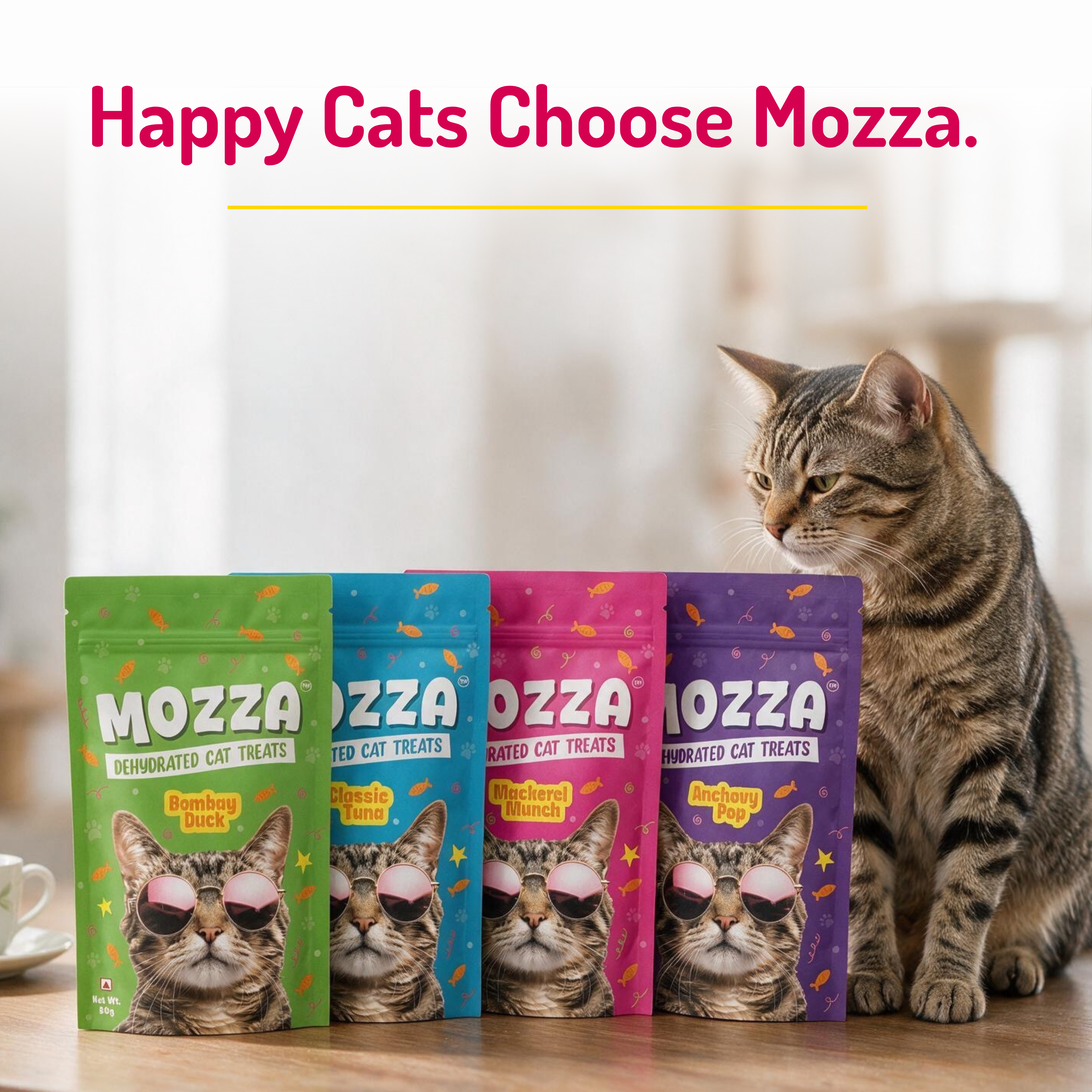Mozza Classic Tuna Treat for cats ( 50gms)- Pack Of 2