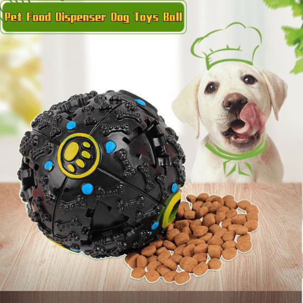 Pets Empire Treat Dispenser Chew Ball with Squeaker for Dogs Multicolor (Pack of 2)