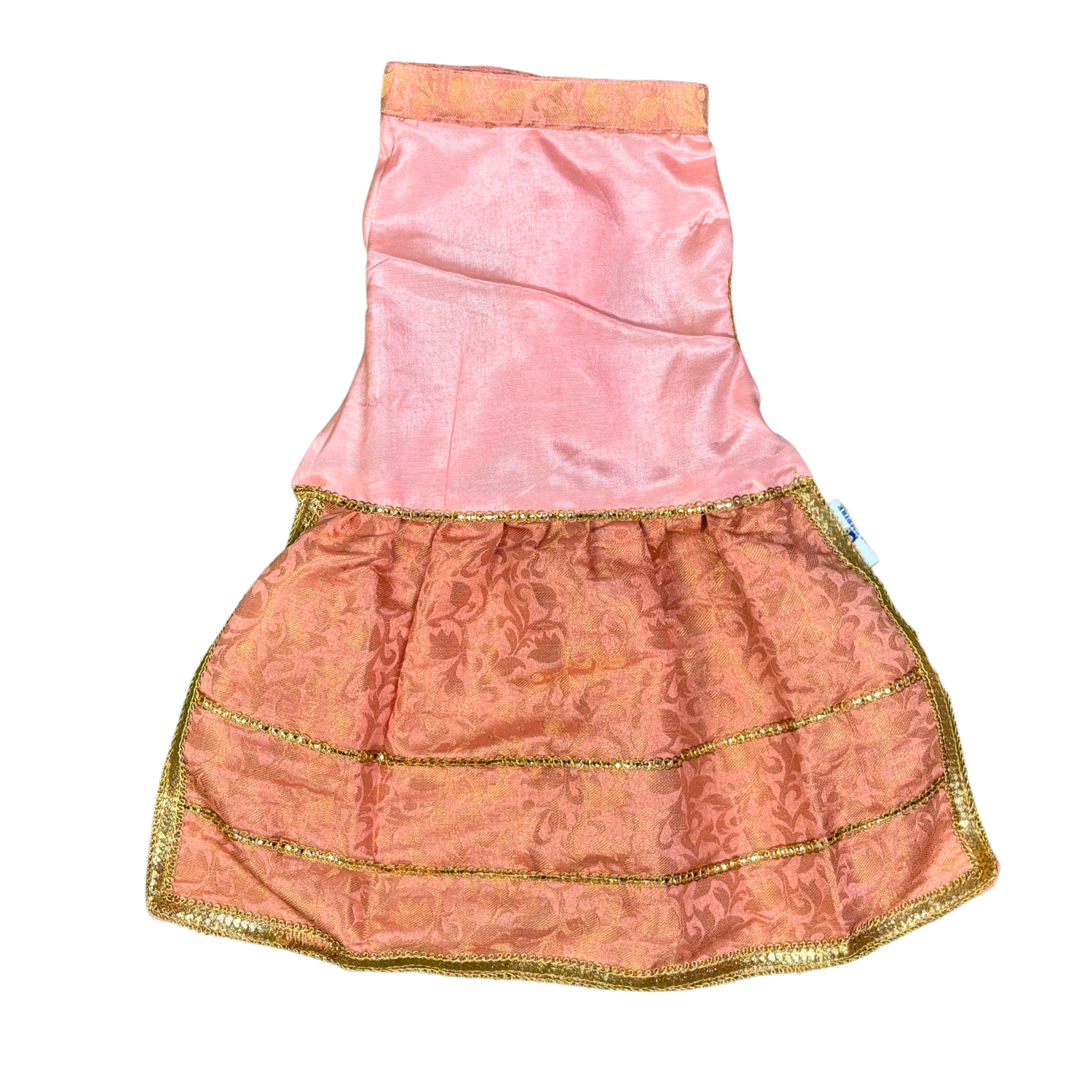 Pets Empire Lehenga Dress for Female  Dogs- Peach