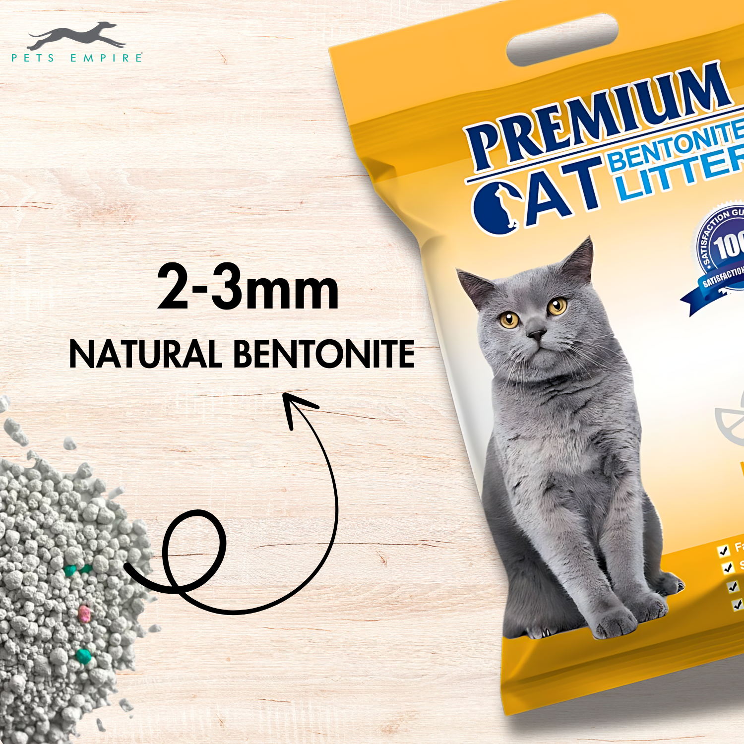 Pets Empire Premium Cat Litter - Lemon Scented