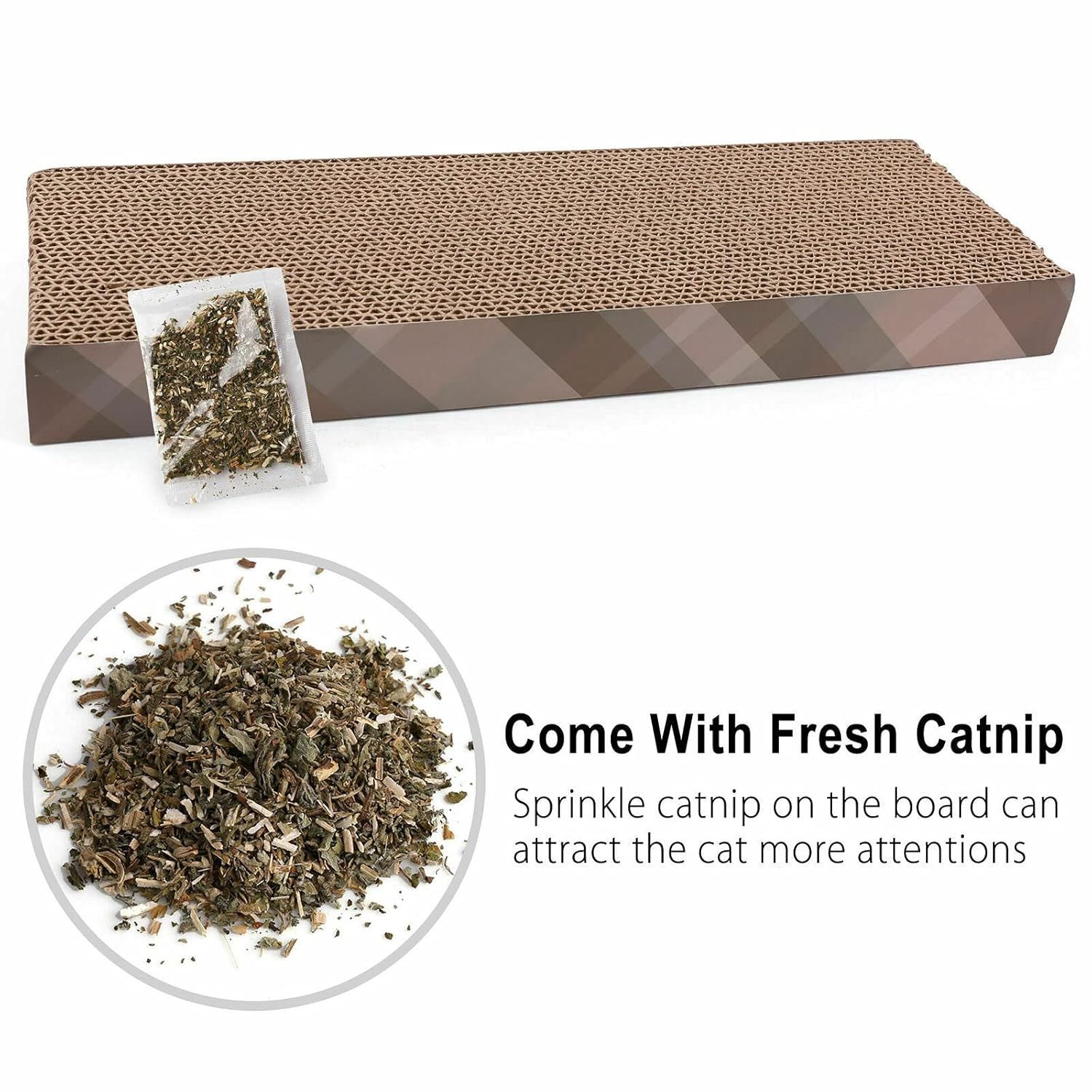 PETS EMPIRE Cardboard Cat Scratcher Pad Kitten
