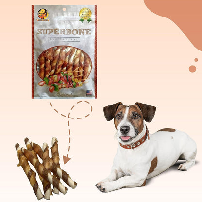 Superbone All Natural Chicken BBQ Sticks Dog Treat