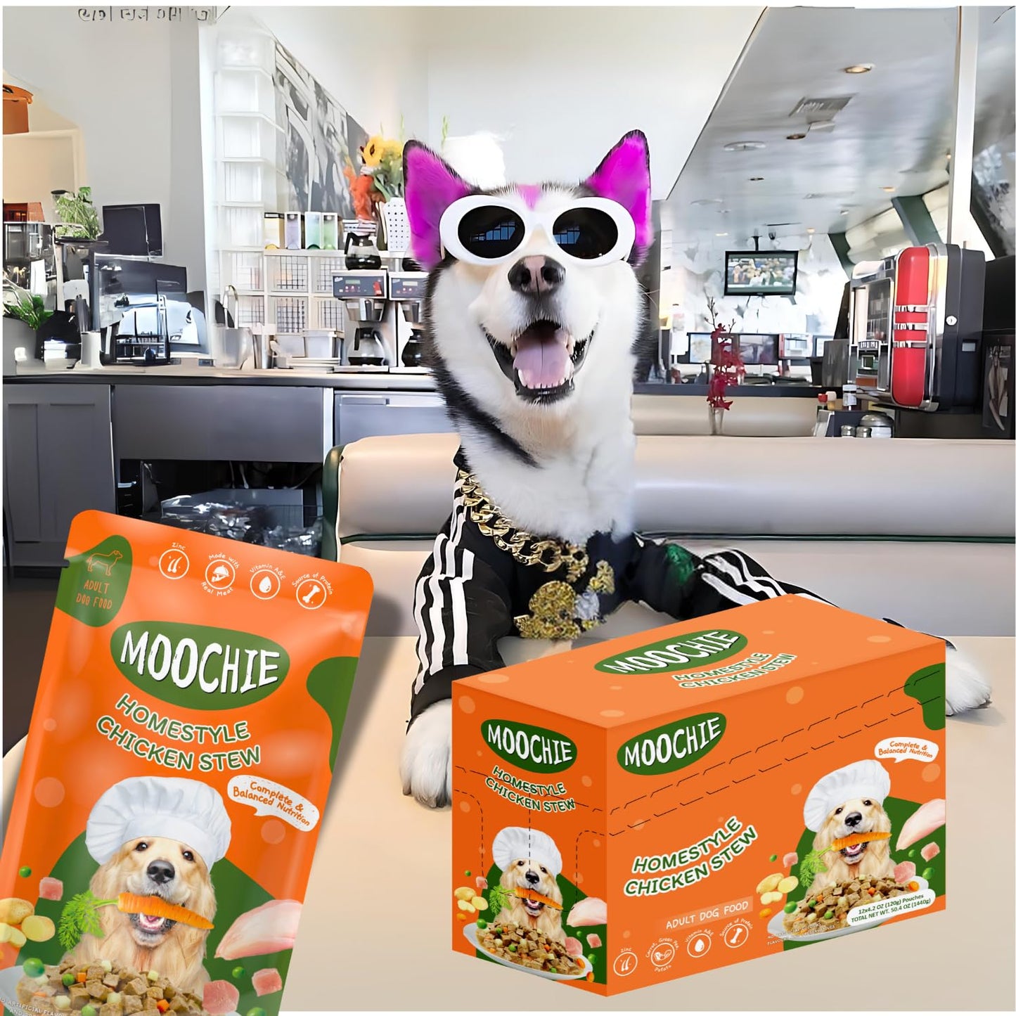 Moochie Chicken Stew Wet Dog Food – 120g | Healthy HomeStyle Meal for Dogs