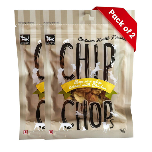 CHIP CHOPS BANANA CHICKEN DOG TREATS 70g