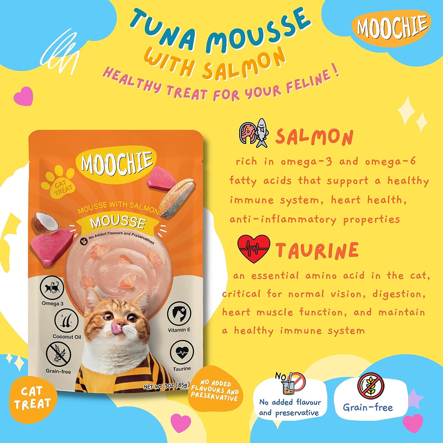 Moochie Wet Food Gravy for Cats - 6 Mix Flavors (85g)