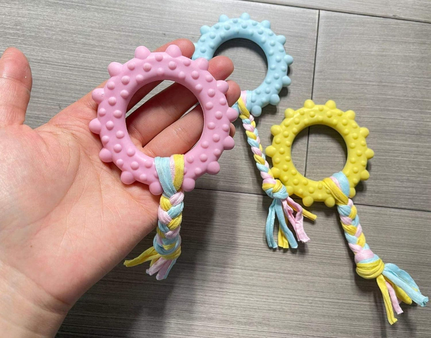 Pets Empire Rope Toy with Spike Ring for Dogs (Pack of 2)