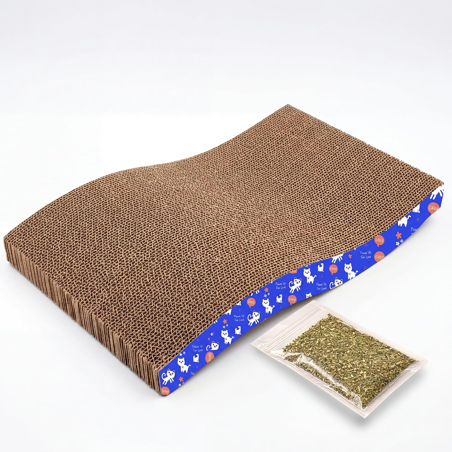 PETS EMPIRE S-Shaped Cat Scratcher Cardboard