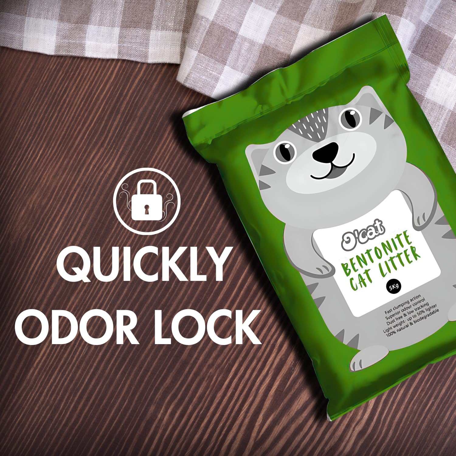 O'cat Non-Scented Bentonite Cat Litter