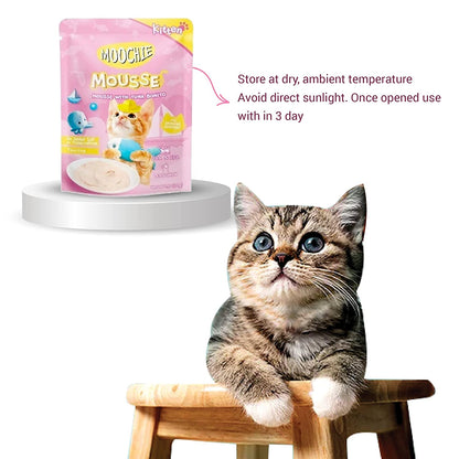 Moochie Mousse with Tuna Bonito for Kitten - 70 gms