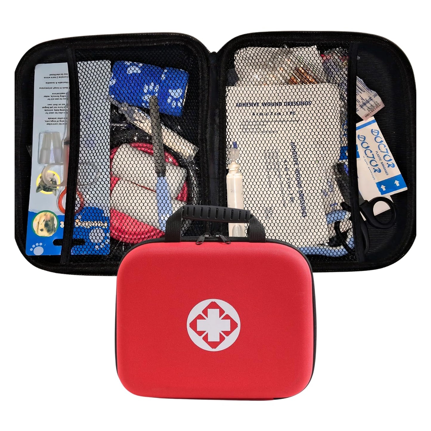 Pets Empire Pets First Aid Kit for Dogs and Cats (54 Essential Supplies in Portable Case)