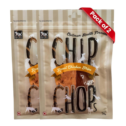 CHIP CHOP ROAST CHICKEN STRIP DOG TREATS 70g