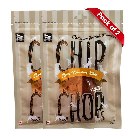 CHIP CHOP ROAST CHICKEN STRIP DOG TREATS 70g