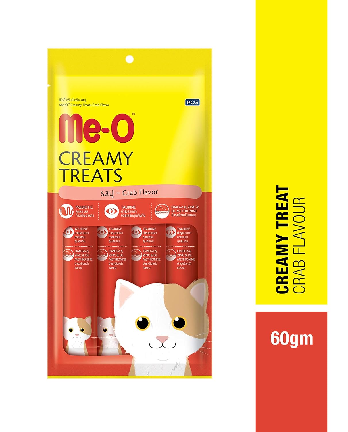 Me-O Creamy Cat Treats Crab Flavor 60 G
