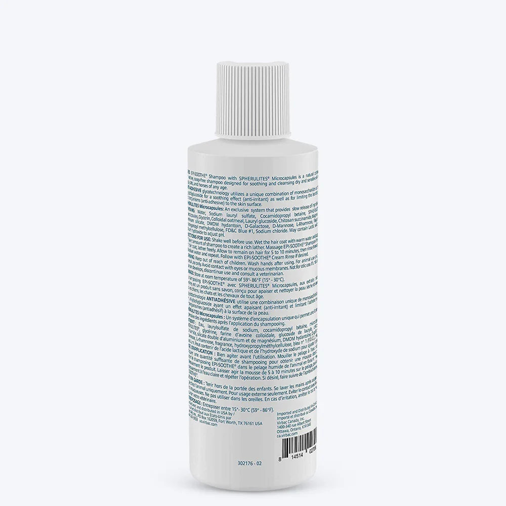 Virbac Episoothe Oatmeal Shampoo for Dogs & Cats (200ml)