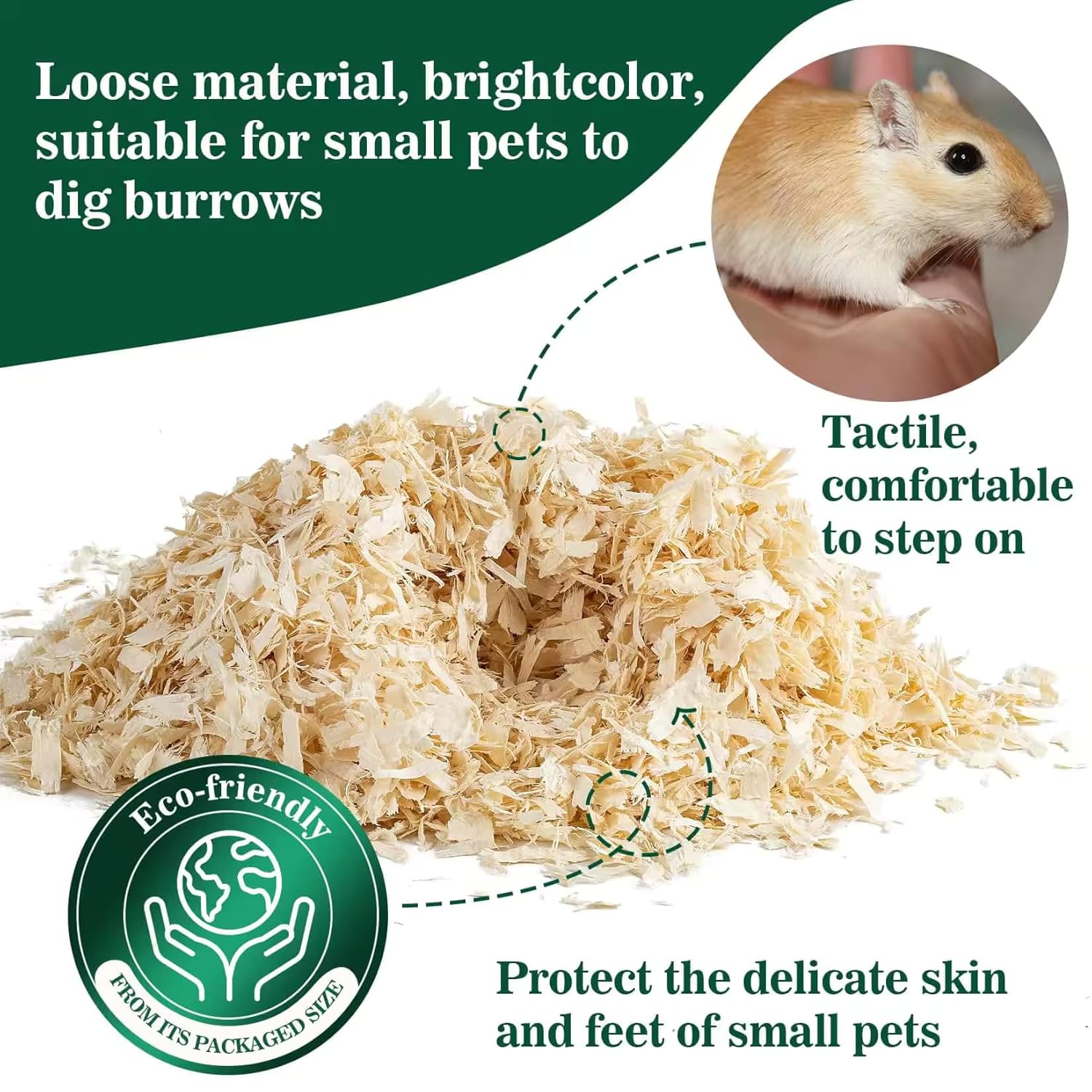 Pets Empire Natural Wood Shavings Bedding – 1kg