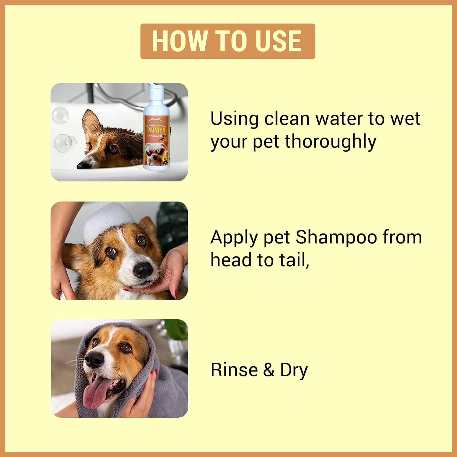 Pets Empire Papaya Shampoo for Dogs