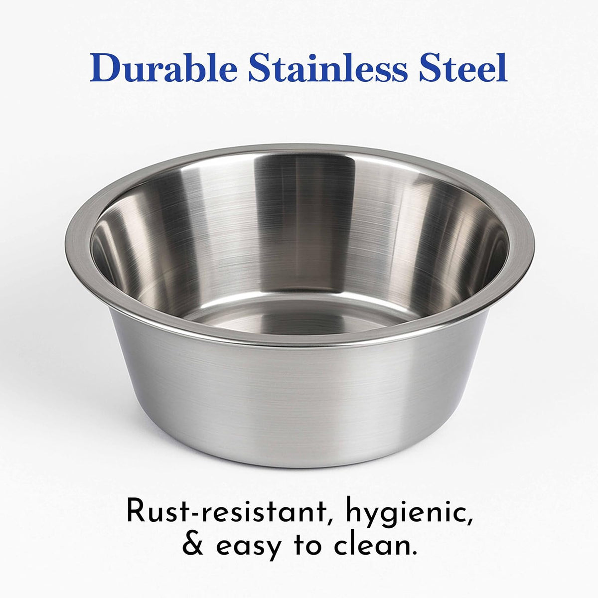 Pets Empire  Stainless Steel Food & Water Bowls with Iron Stand For Dog