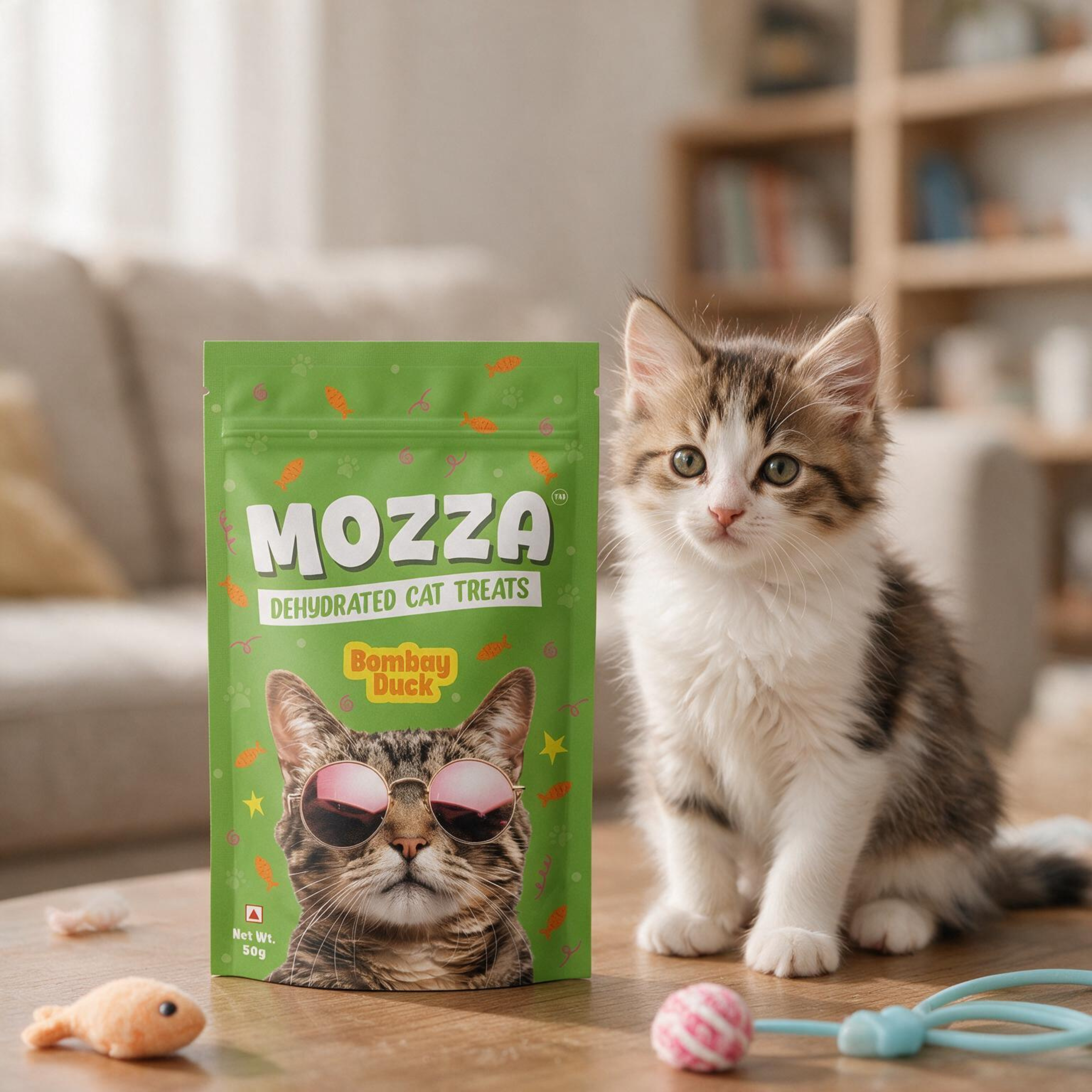 Pets Empire Mozza Bombay Duck , treat for cats ( 50gms)- Pack Of 2