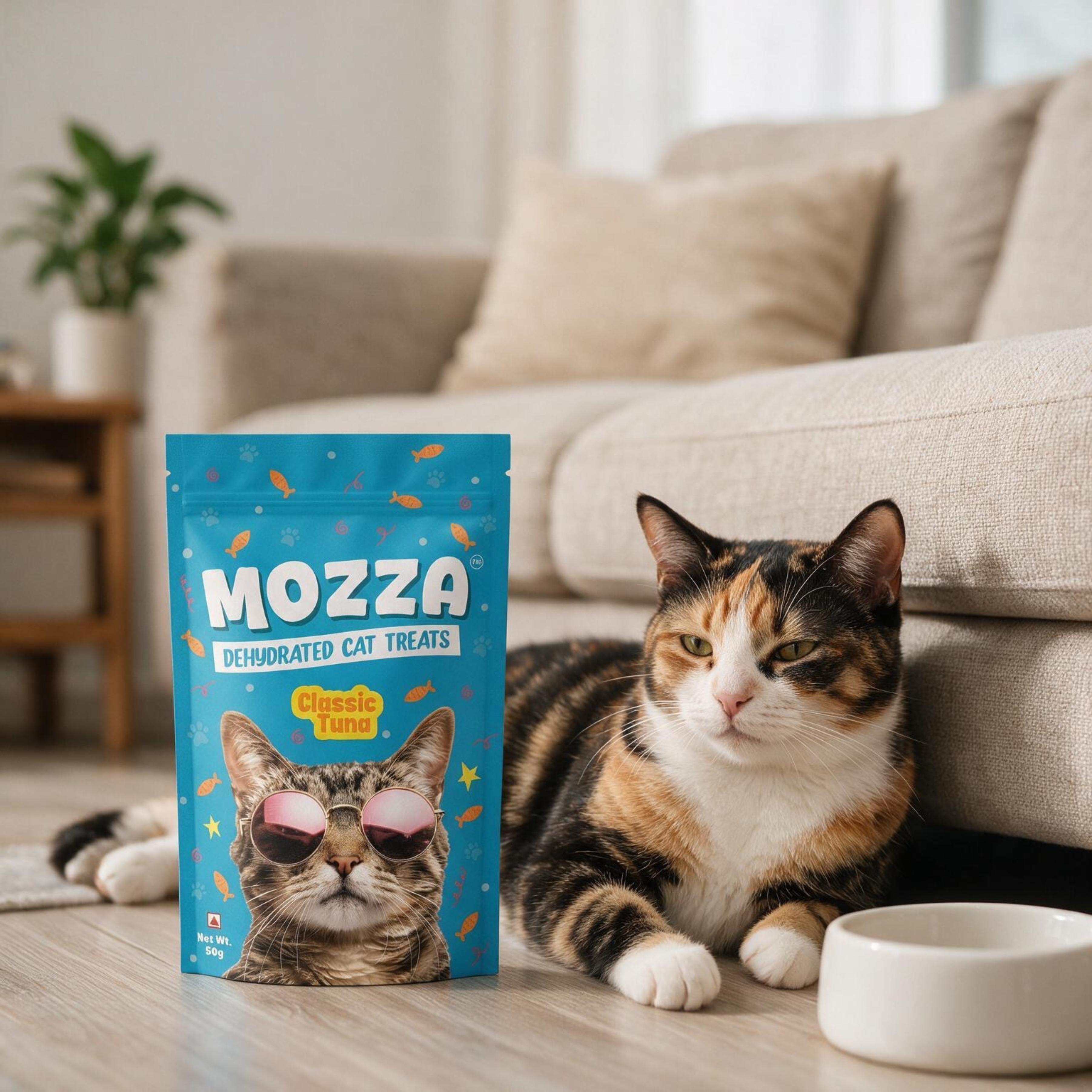 Mozza Classic Tuna Treat for cats ( 50gms)- Pack Of 2