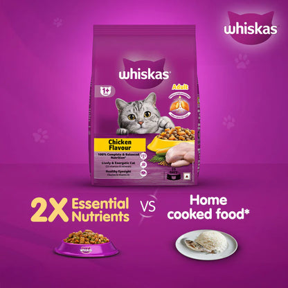 Whiskas Chicken Dry Food For Adult Cat