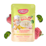 Cat Moochie Creamy Soup/Broths with Chicken and Broccoli (40g)
