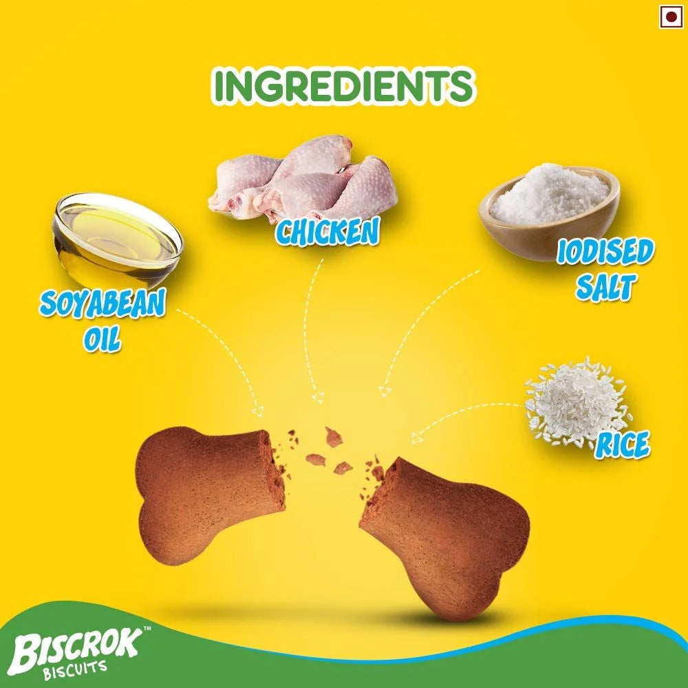 Pedigree Biscrok Chicken Flavour Dog Biscuits (Above 4 Months)-900g