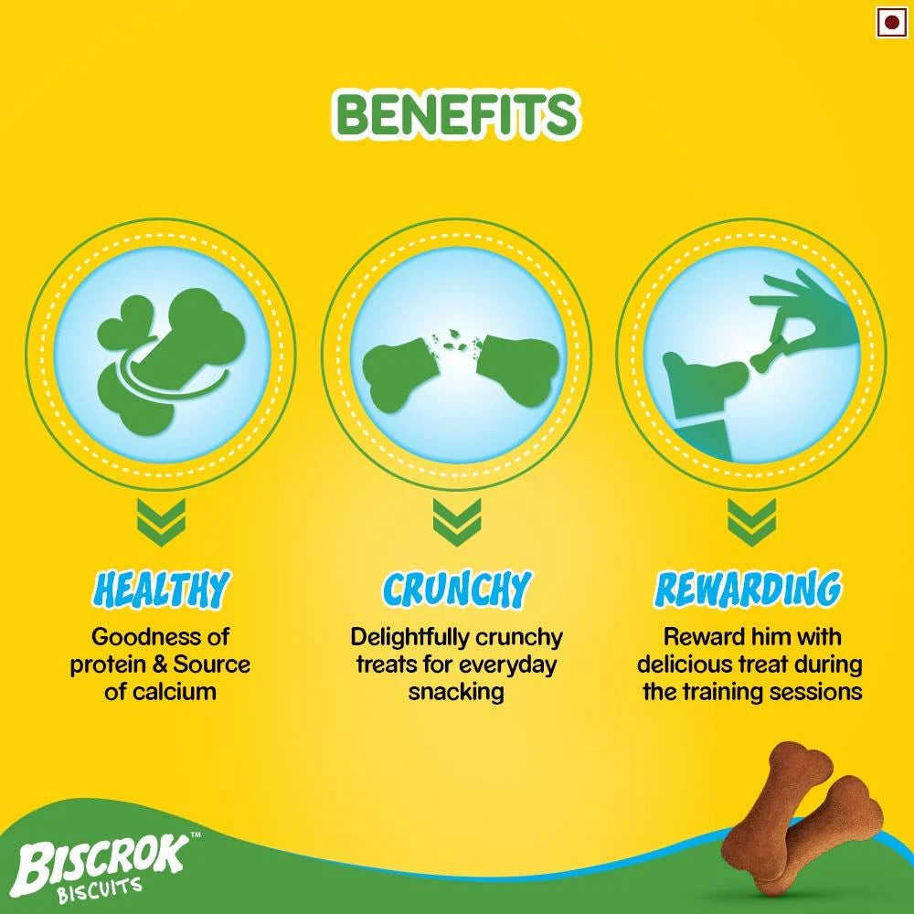 Pedigree Biscrok Chicken Flavour Dog Biscuits (Above 4 Months)-900g