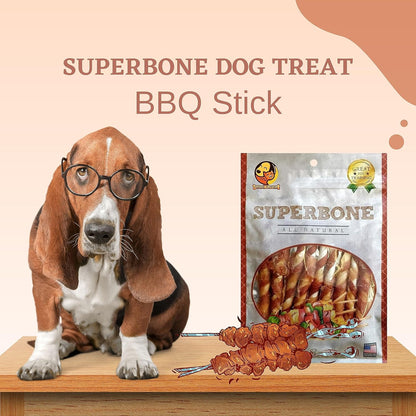 Superbone All Natural Chicken BBQ Sticks Dog Treat