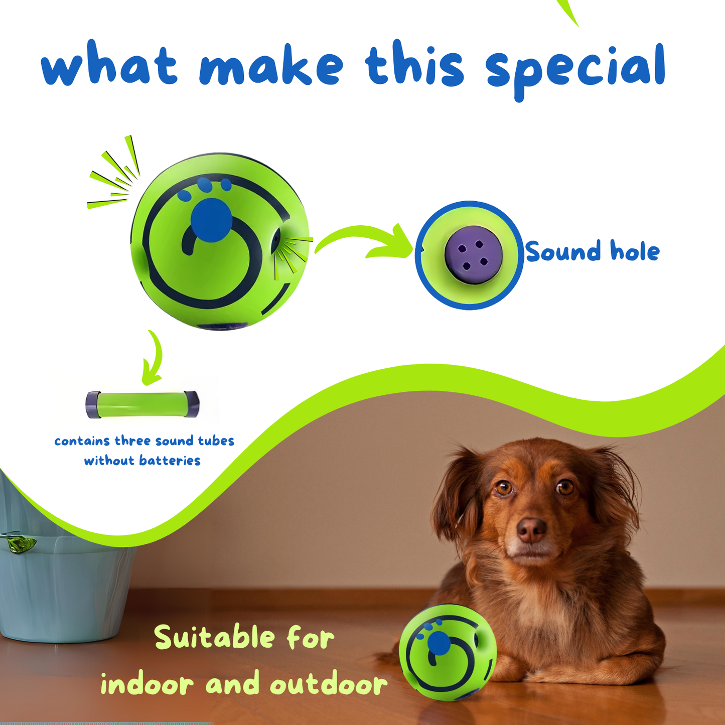 PETS EMPIRE Small Giggle Ball for Dogs