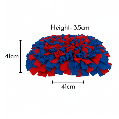 Pets Empire Interactive Snuffle Mat for Dogs – Stimulating Sniff & Play Mat (Red & Blue)