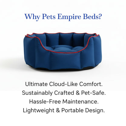 Pets Empire Cozy Midnight Blue Bed for Dogs & Puppies