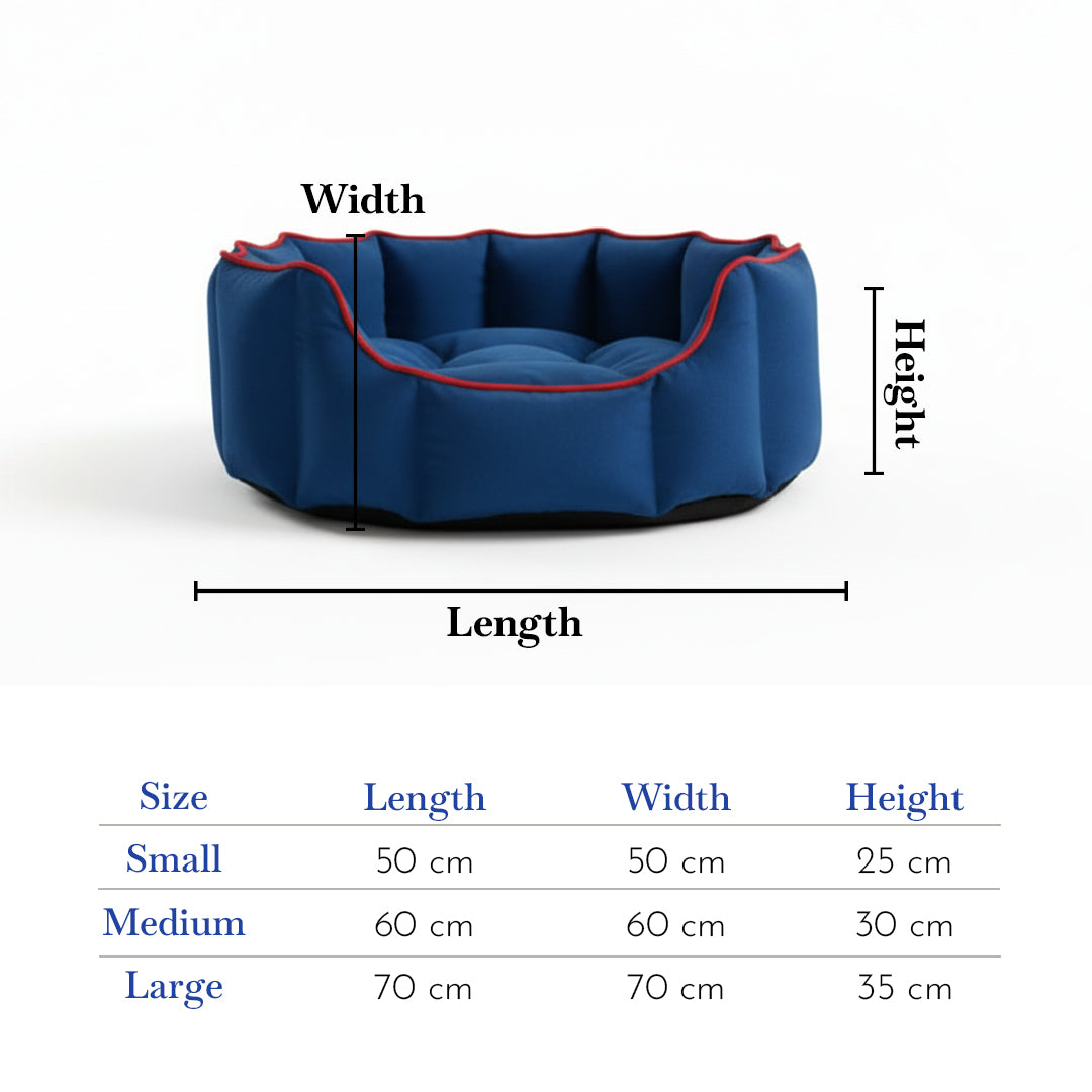 Pets Empire Cozy Midnight Blue Bed for Dogs & Puppies