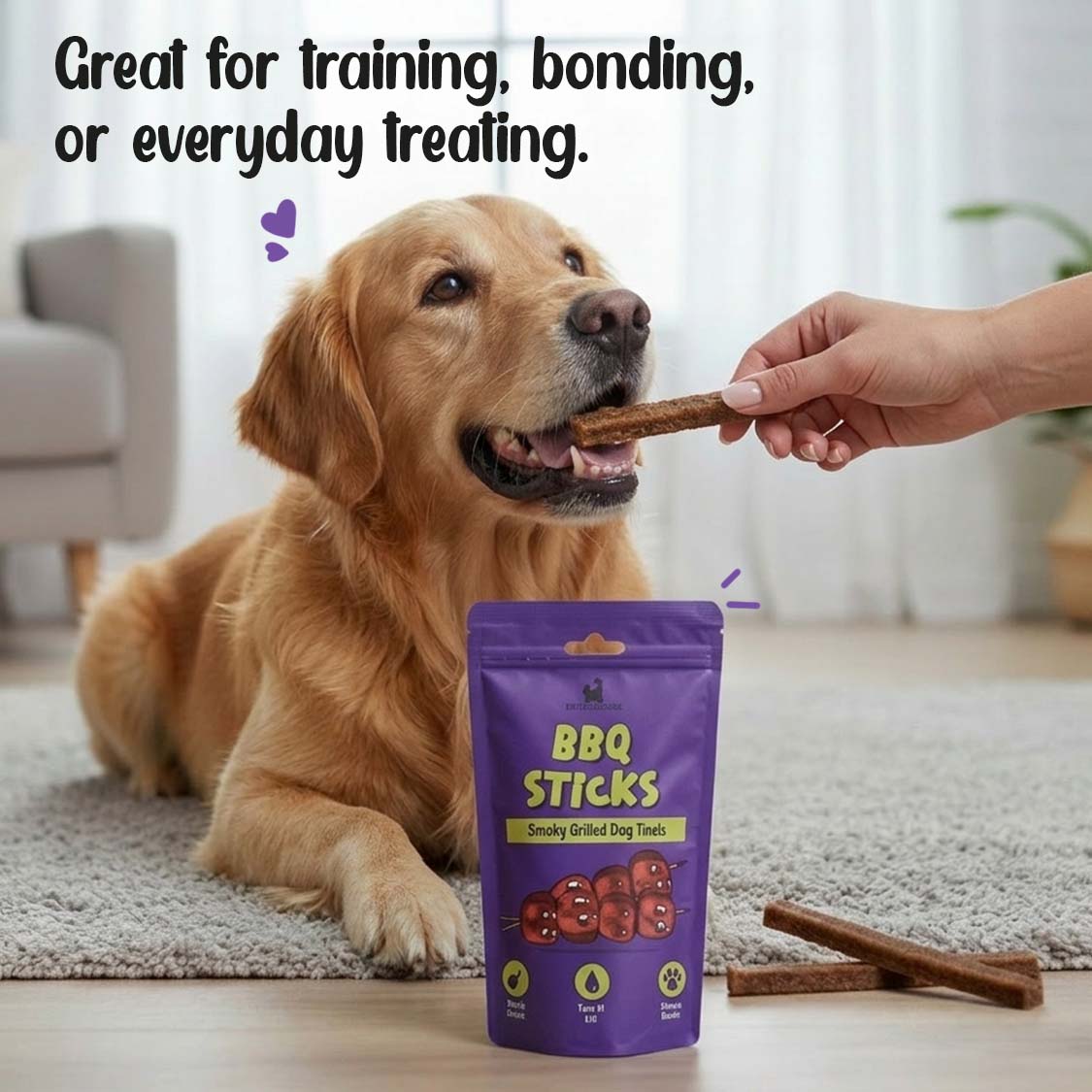 Pets Empire BBQ Sticks Treat for dogs ( 100gms)
