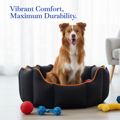 Pets Empire Cozy Charcoal Black Bed for Dogs & Puppies