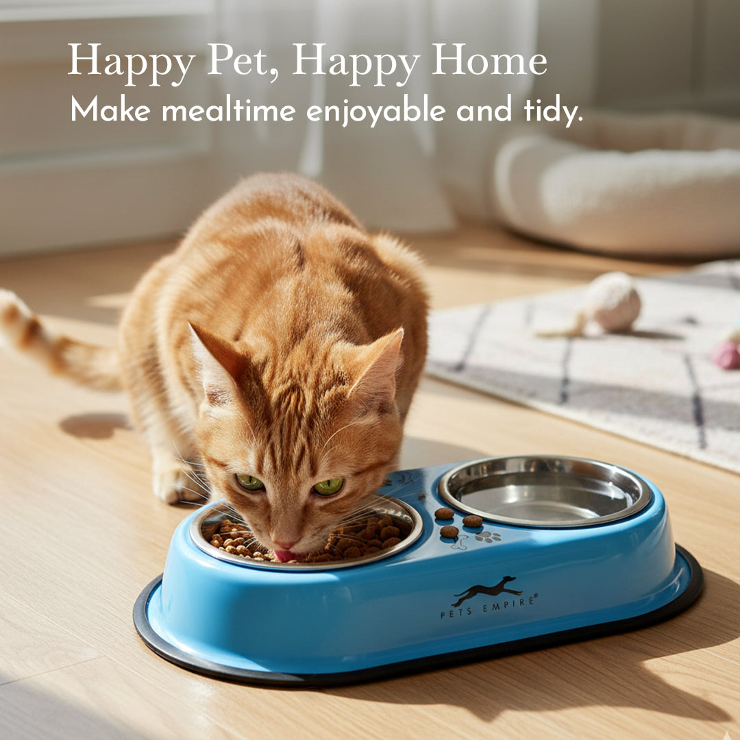 Pets Empire Puppies Dog & Cat Food Bowls
