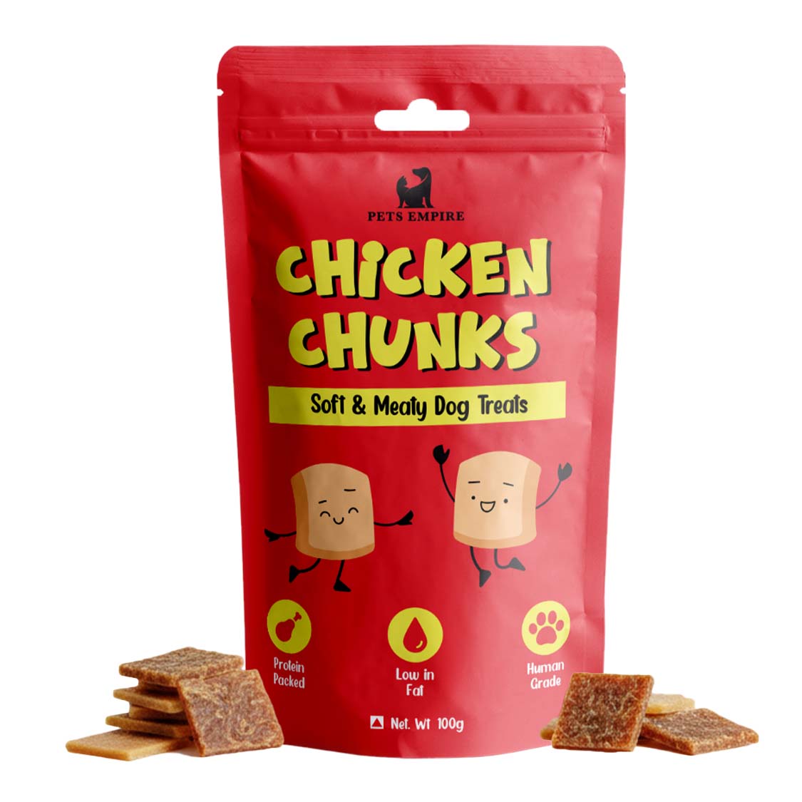 Pets empire Real Chicken Chunks Treat for dogs ( 100gms)