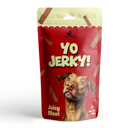 Pets Empire YO! Jerky Meat Flavour Treats For Dogs (100gms)
