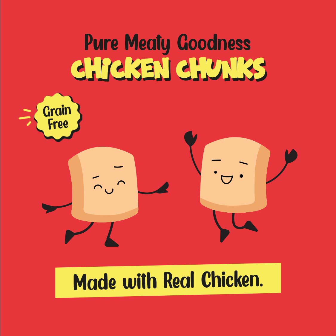 Pets empire Real Chicken Chunks Treat for dogs ( 100gms)