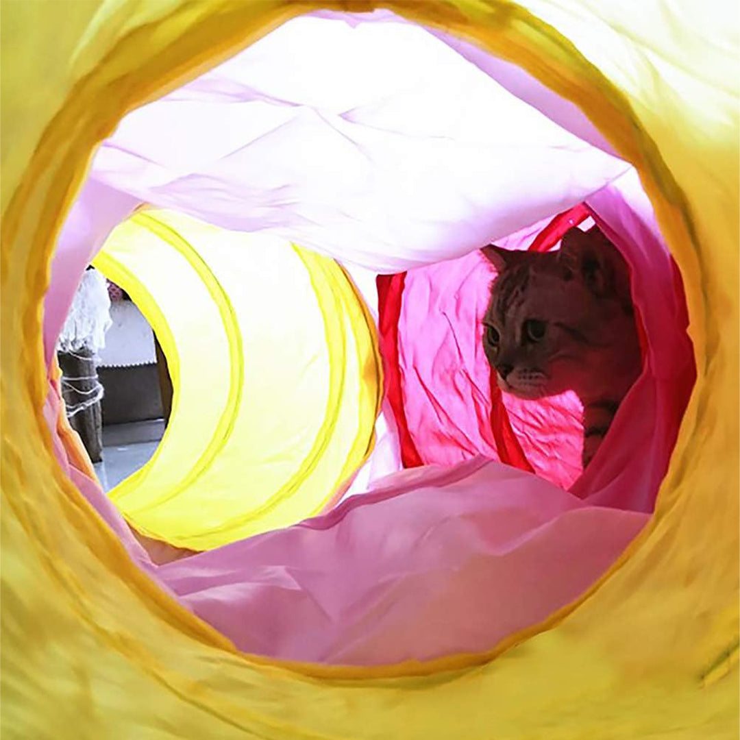 Pets Empire Five Way  Collapsible Cat Tunnel Toy