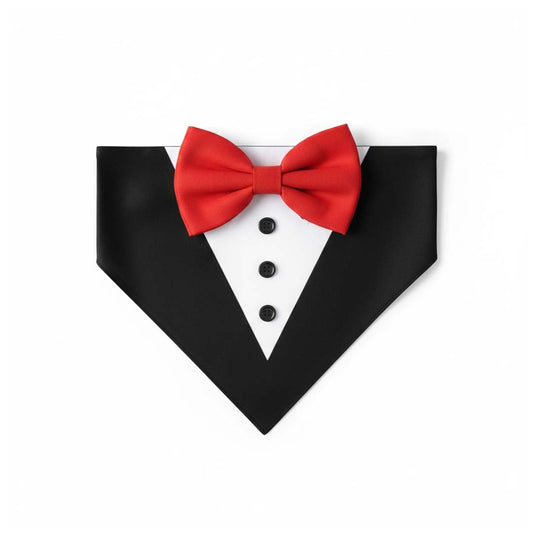 Pets Empire Tuxedo Bandana for Dogs Black & White