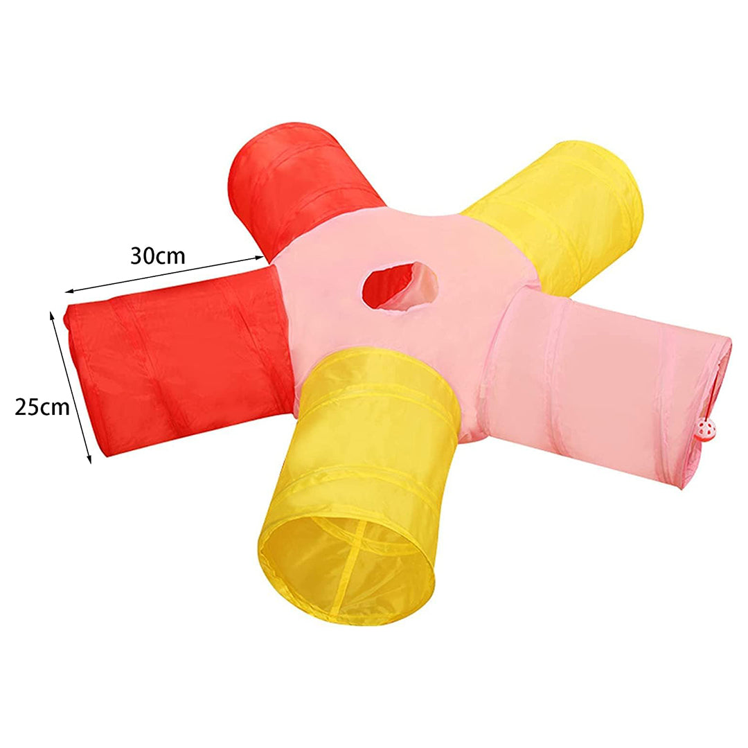 Pets Empire Five Way  Collapsible Cat Tunnel Toy