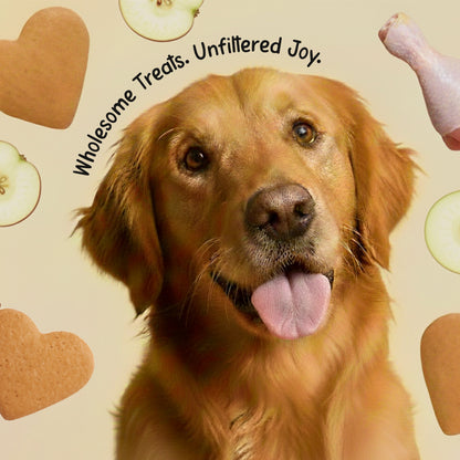 Pets Empire barkbites Chicken & Apple Biscuit Jar- 350g