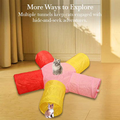 Pets Empire Collapsible Cat Toy Tunnel – Foldable & Interactive Play Tunnel